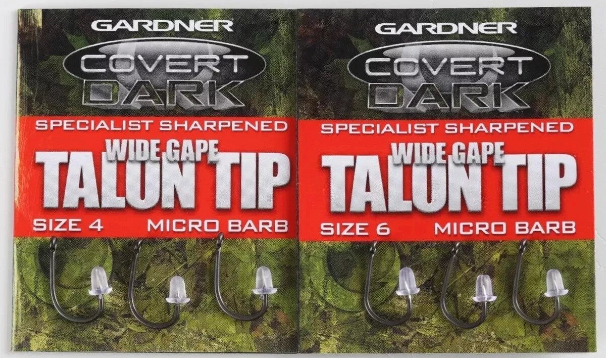 Gardner - Covert Dark Specialist Sharpened Wide Gape Barbed Hooks