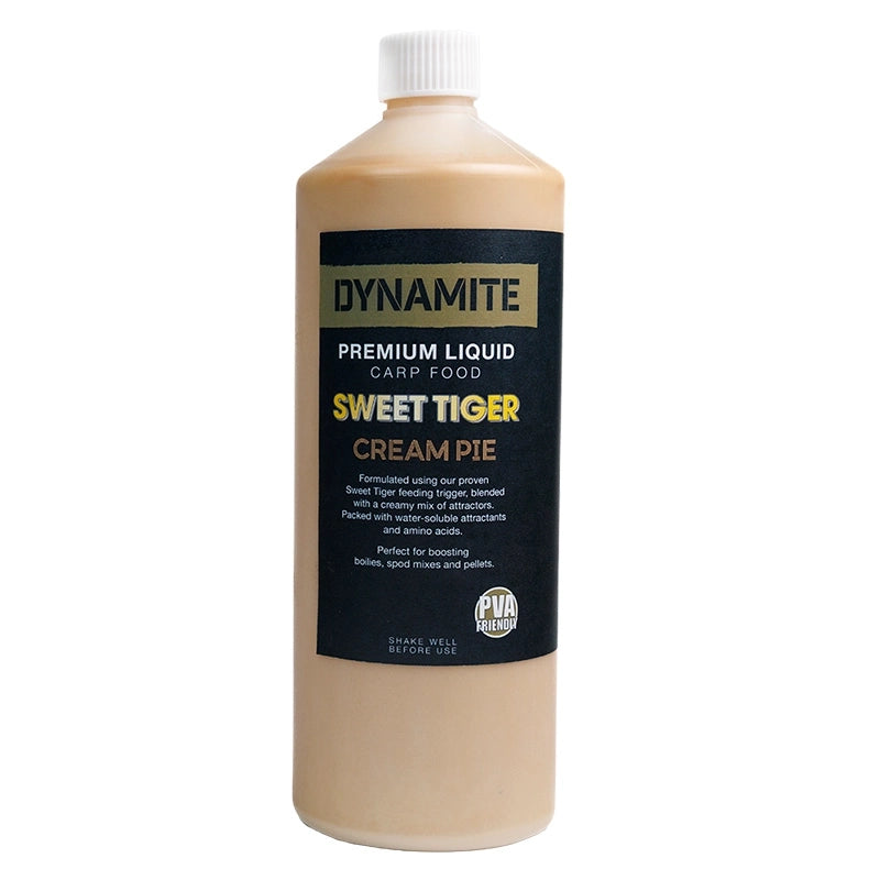 Dynamite - Premium Liquid Carp Food Sweet Tiger Cream Pie 1L