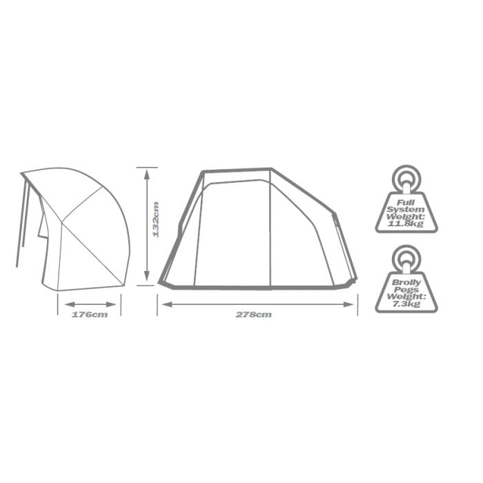 Solar - SP C Tech Pro Brolly System 58”