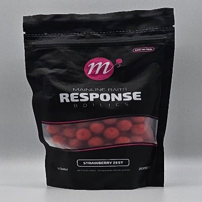 Mainline - Response Boilies Strawberry Zest 15mm 200g
