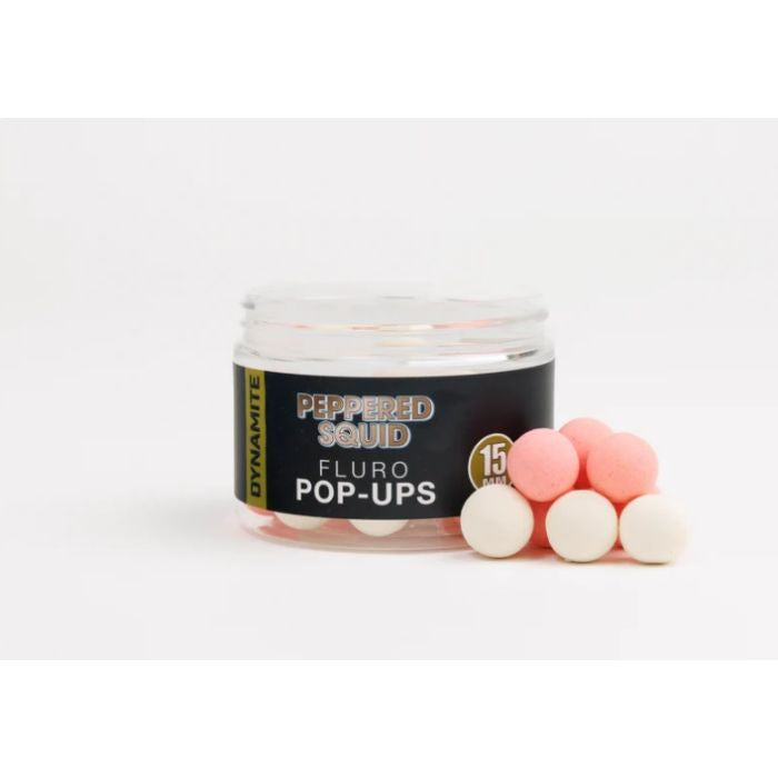 Dynamite - Peppered Squid Fluro Pop Ups 15mm