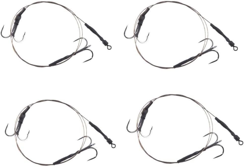 HAWKRIDGE - 4 Predator SEMI BARBED Pike Snap Tackle