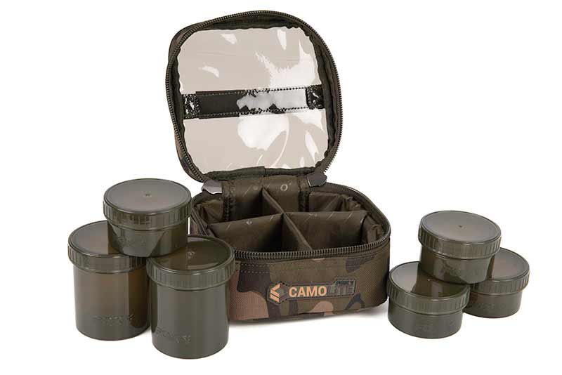 Fox - CamoLite 6 Pot Hookbait Case