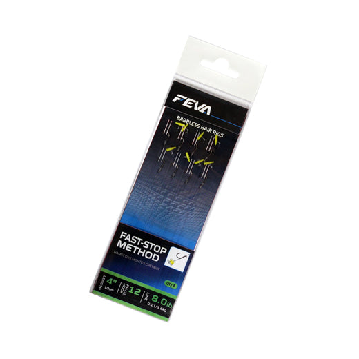 Feva - Fast Stop Method Barbless Hair Rigs 4”