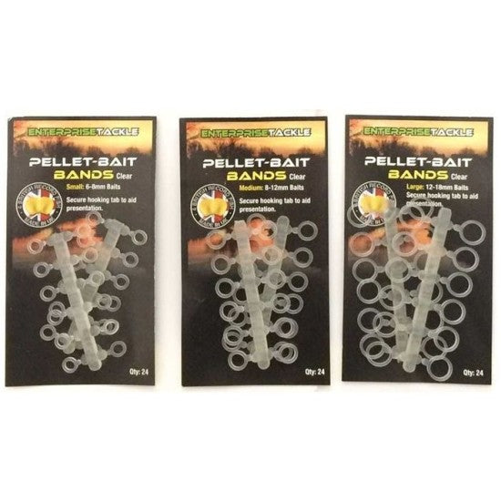 Enterprise Tackle Hair Rig Pellet-Bait Bands in clear 6mm / 10mm