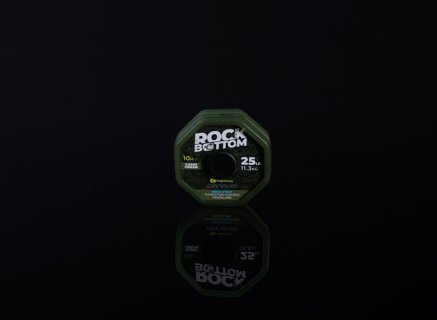 RidgeMonkey - Connexion Rock Bottom Semi Stiff Tungsten Coated Hooklink 25lb