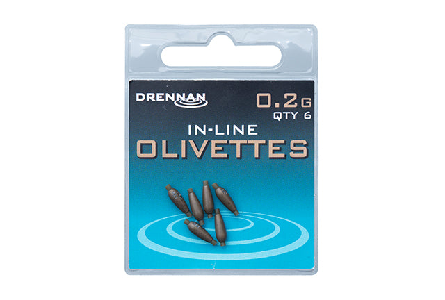 Drennan - in-line olivettes 0.2g - 1.25g