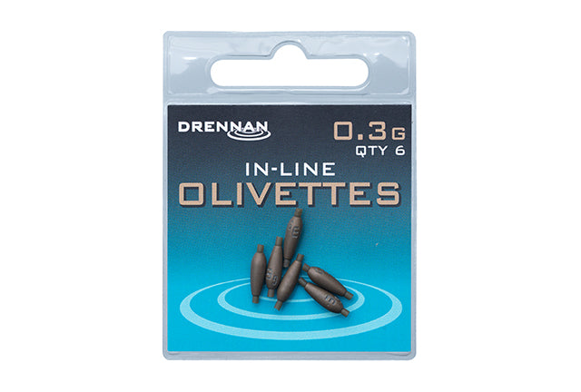 Drennan - in-line olivettes 0.2g - 1.25g