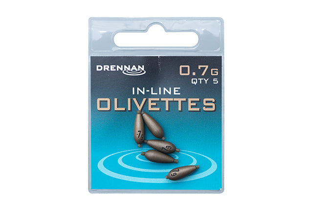 Drennan - in-line olivettes 0.2g - 1.25g