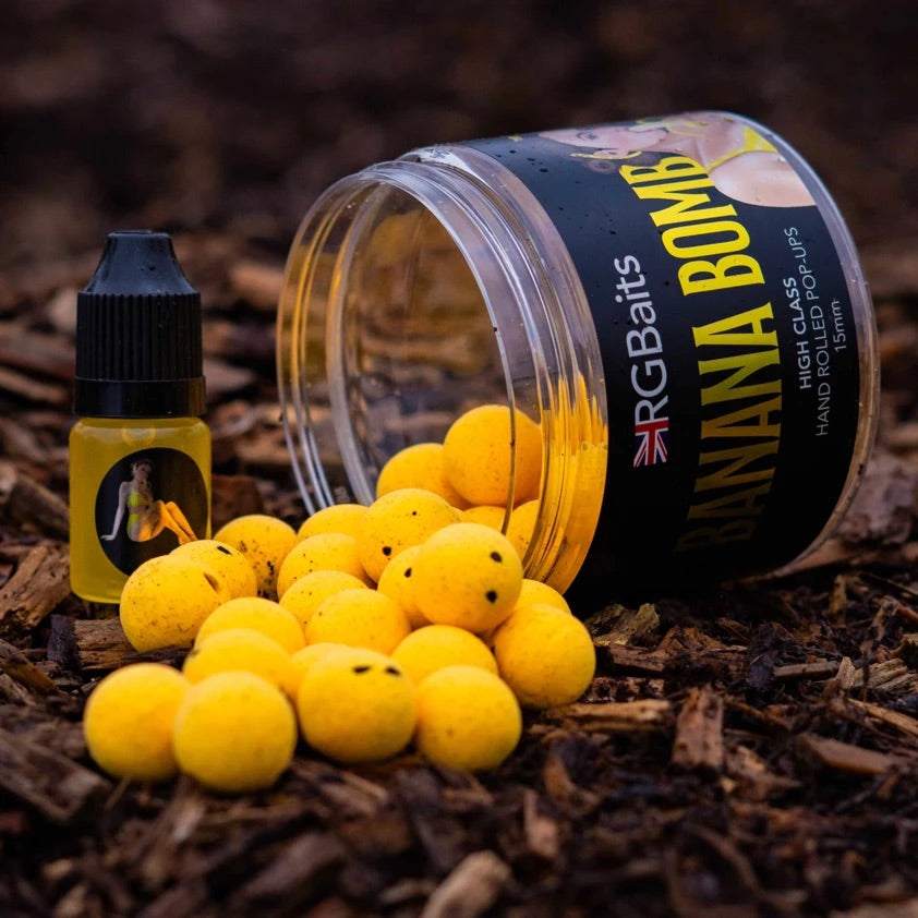 RG Baits Banana Bomb 'Pin Up' Pop-Ups + Booster 12mm