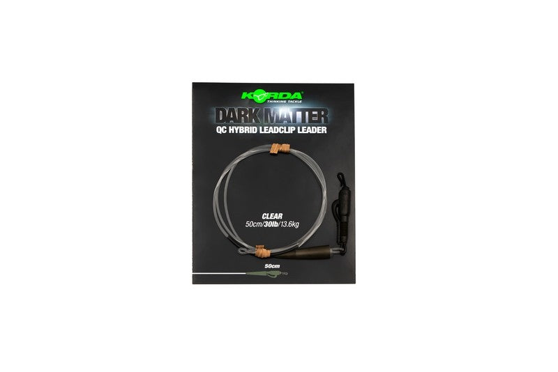 Korda - Dark Matter Leader QC Hybrid Clip 30lb 50cm