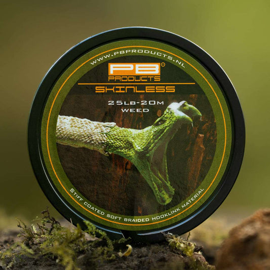 PB Products - Skinless Braided Hooklink 25lb 20m Weed