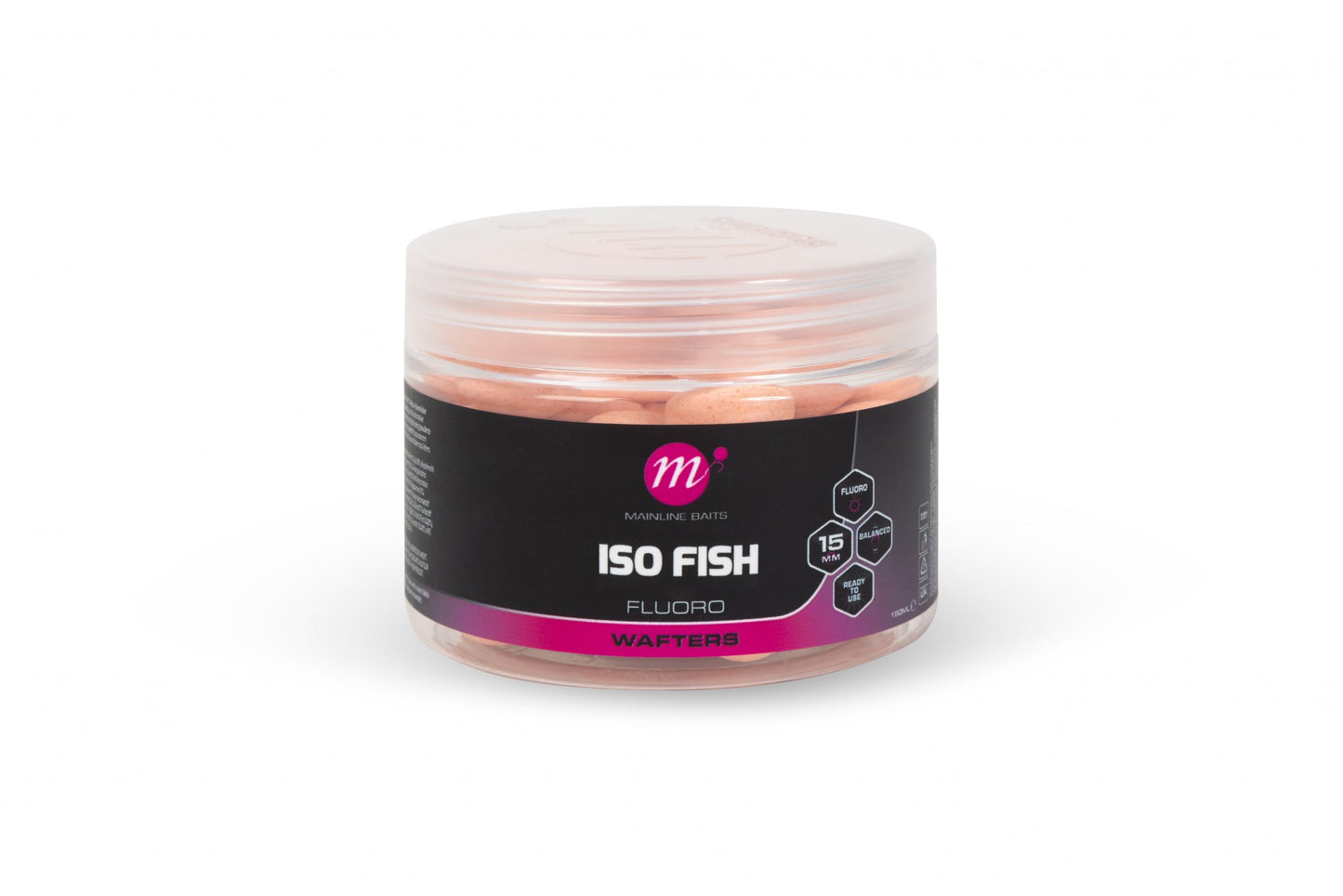 Mainline - ISO Fish Fluoro Wafters - 15mm - Pink