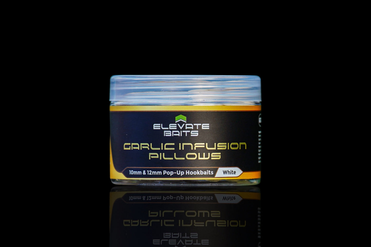 Elevate Baits - White Garlic Infusion Pillows 10mm & 12mm Pop Up Hookbaits