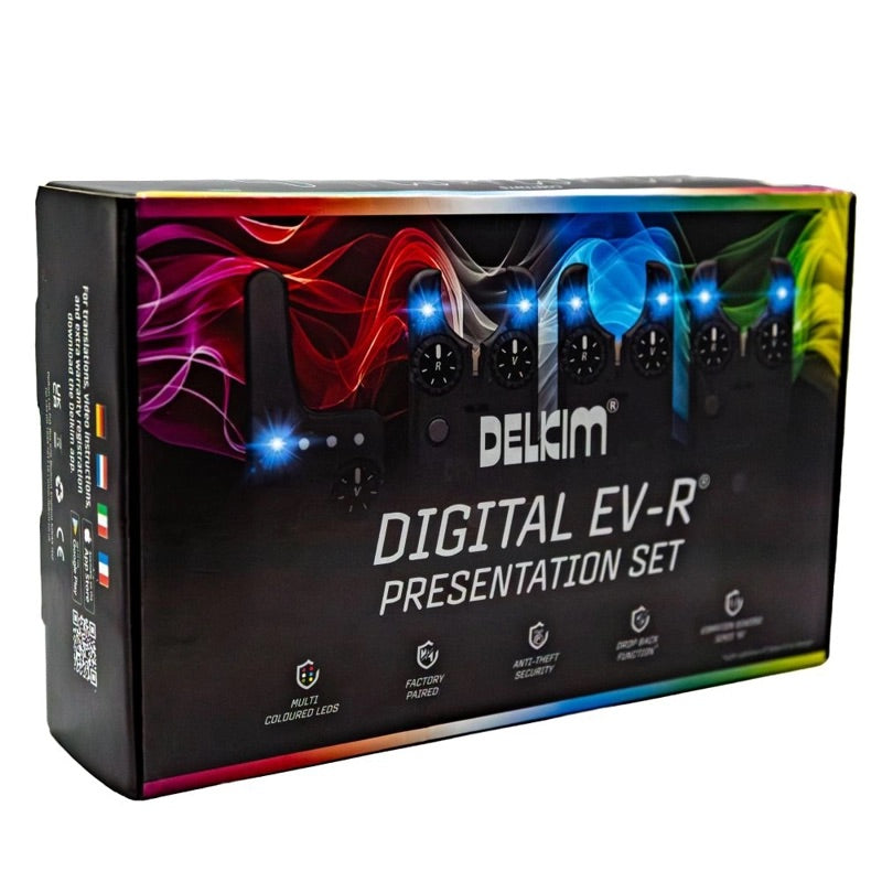 Delkim EV-R Digital Bite Alarm Presentation Set - 3 Rod Set