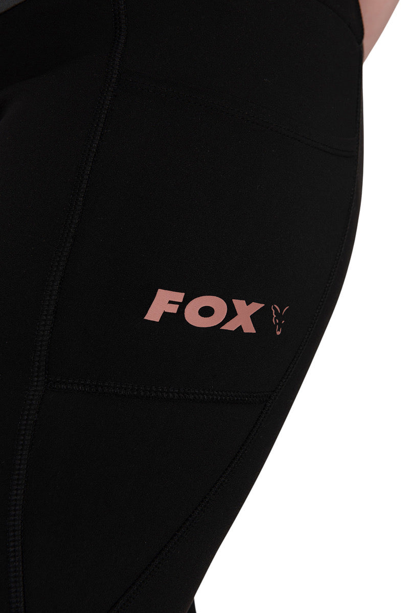 Fox - Women’s Fleece Lined Leggings Black