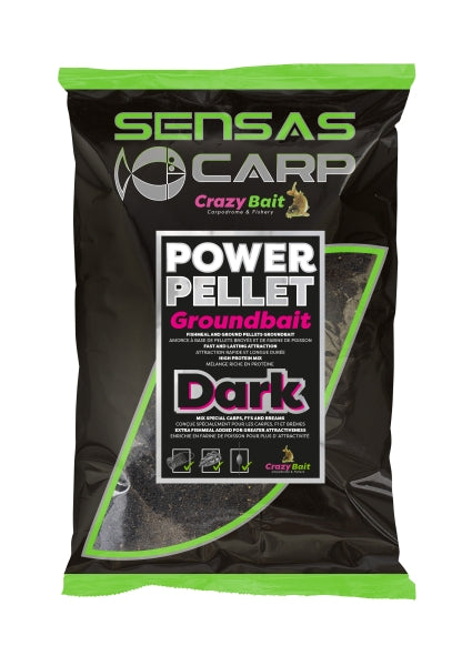 Sensas - Power Pellet Groundbait Dark 2kg