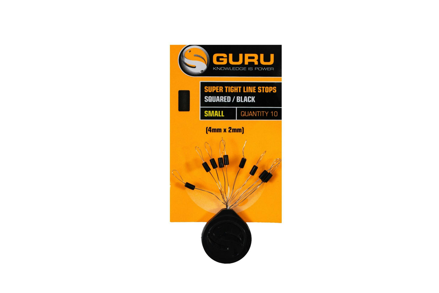 Guru - Super Tight Line Stops Squared Black