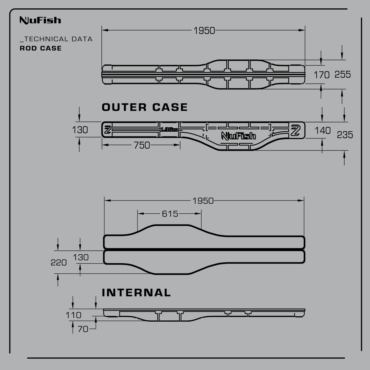 NuFish - Defenda Rod Case 195cm