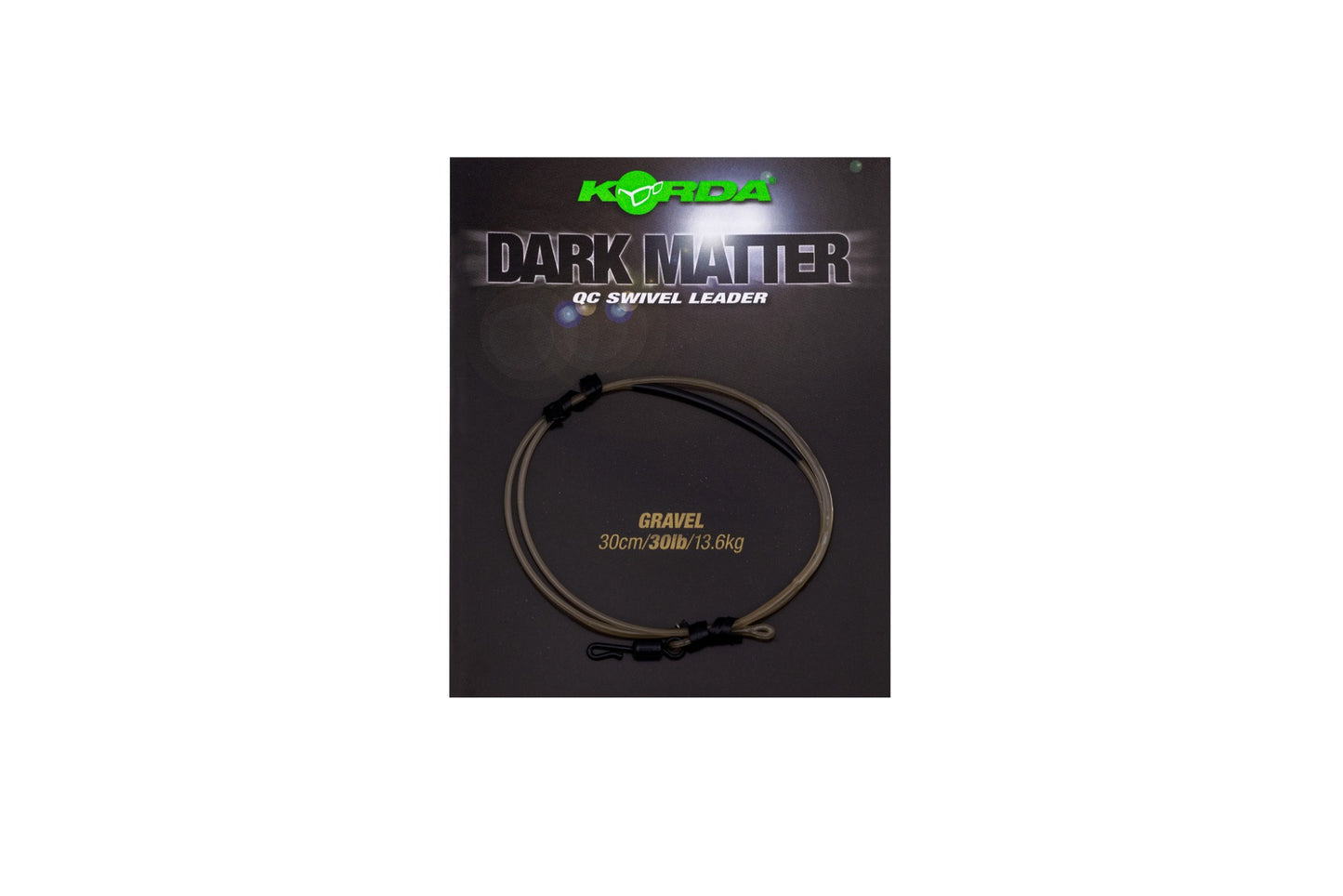 Korda - Dark Matter Leader QC Swivel 30lb 30cm