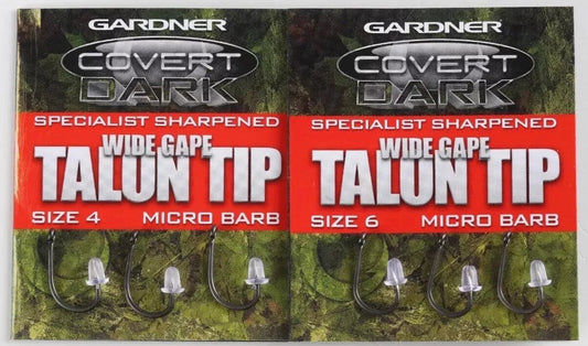Gardner - Covert Dark Specialist Sharpened Wide Gape Barbed Hooks