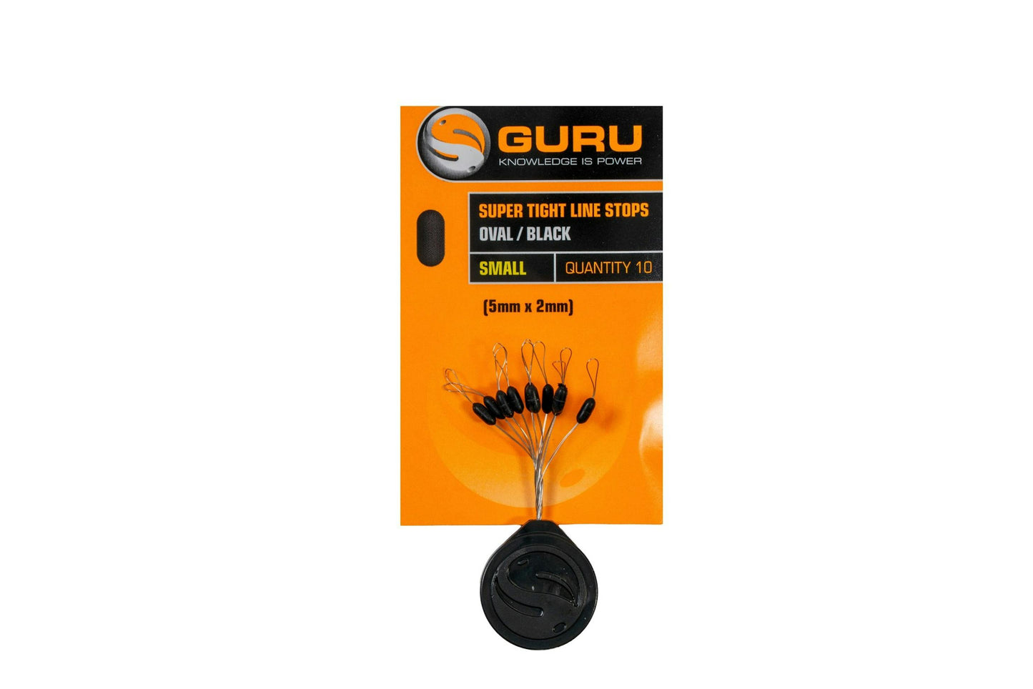 Guru - Super Tight Line Stops Oval Black