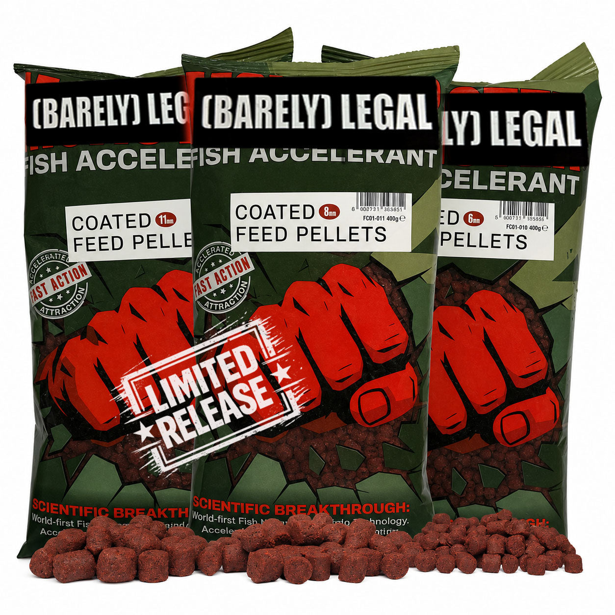 Fjuka - Carp Fish Accelerant Coated Feed Pellets 400g