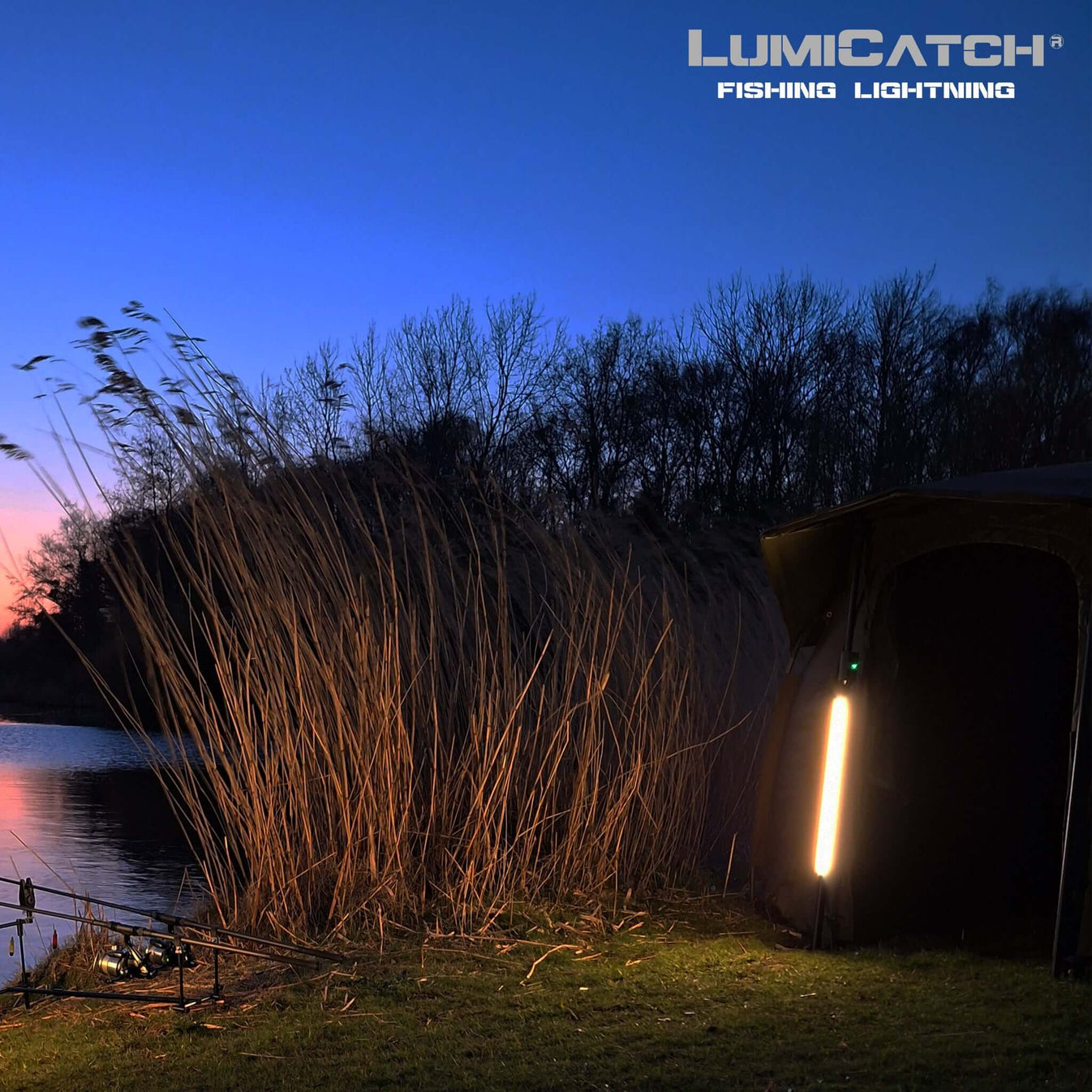 Fishsense LumiCatch Base – Smart Outdoor Light with App Control and Power Bank
