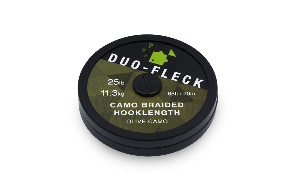 Thinking - Duo-Fleck Camo Braided Hooklength 20lb / 9.1kg