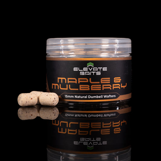 Elevate Baits - Maple & Mulberry 15mm Natural Dumbell Wafters
