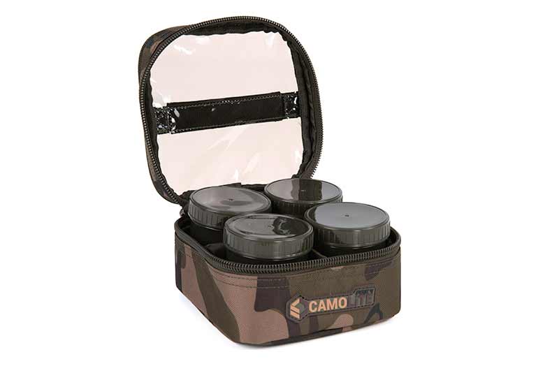 Fox - CamoLite 6 Pot Hookbait Case