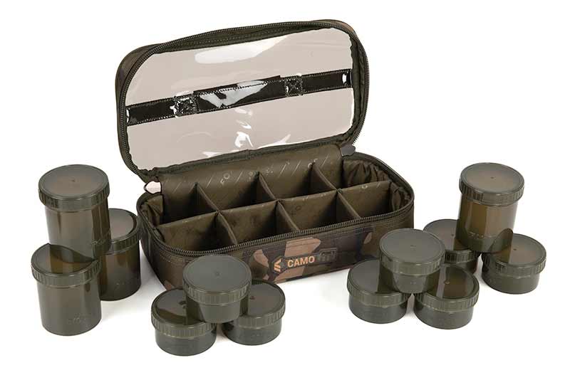 Fox - CamoLite 12 Pot Hookbait Case