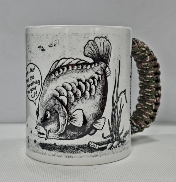 The Squirrels Nuts -  Camo Paracord Handle White Mugs