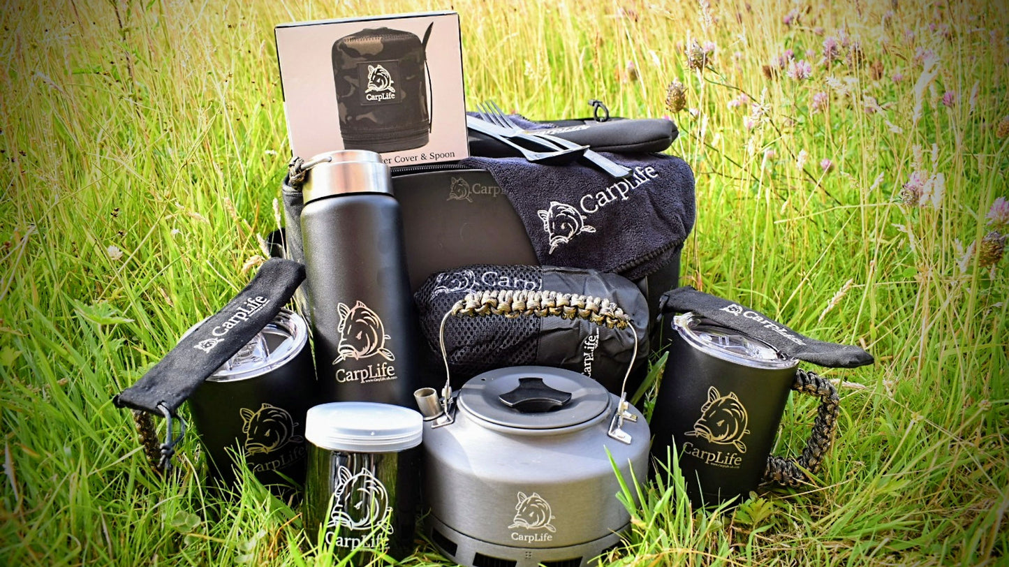 Carp Life - Fully Loaded Eclipse Camo Brew Kit / Cookware Bag
