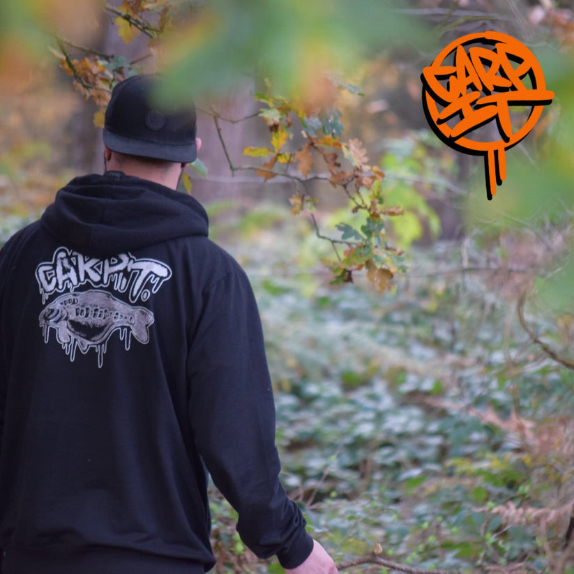 Carp It - Ghost Carp Hoodie Black