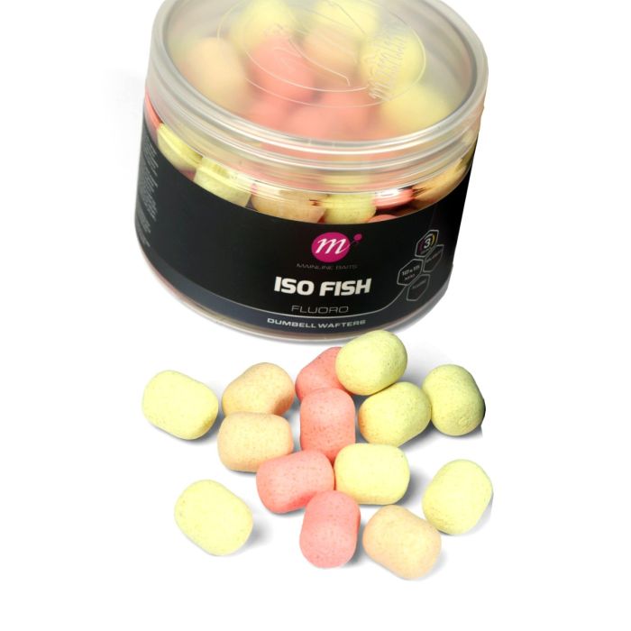 Mainline - ISO Sweet Fluoro Dumbell Wafters 12x15mm PWY Mix