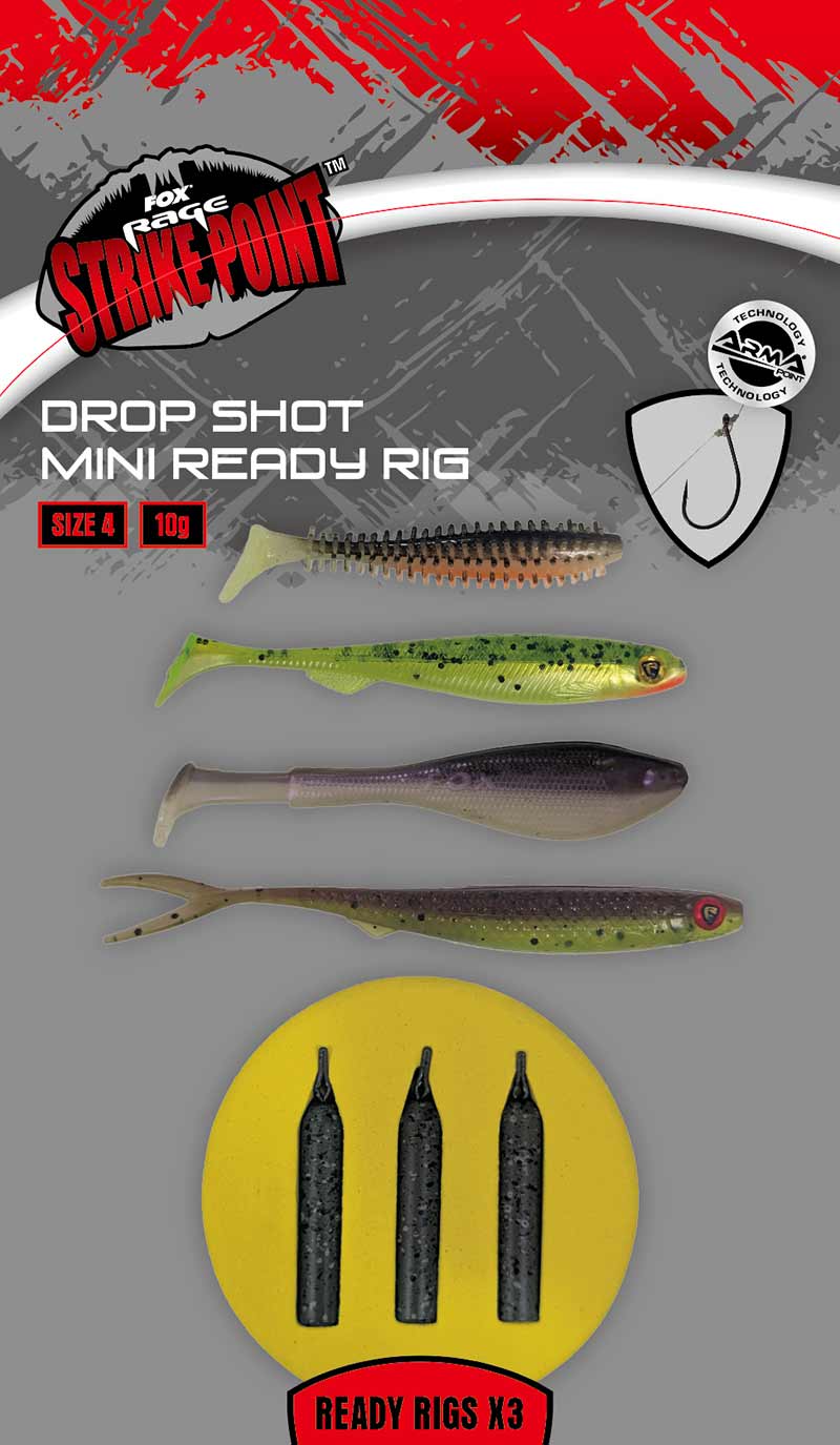 Fox Rage - Drop Shot Mini Ready Rig Size 4 / 10g