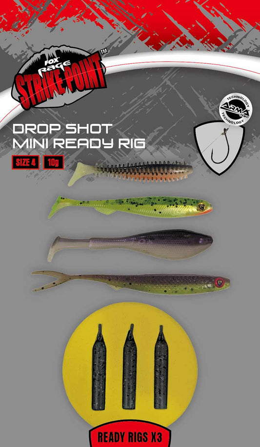 Fox Rage - Drop Shot Mini Ready Rig Size 4 / 10g