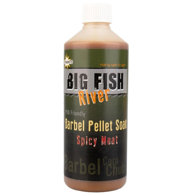 Dynamite - Big Fish River Barbel Pellet Soak Spicy Meat 500ml
