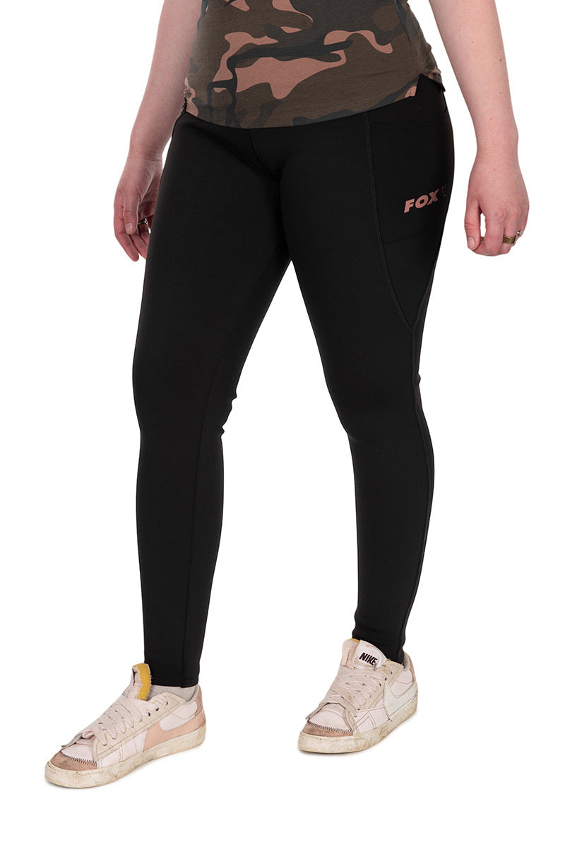 Fox - Women’s Fleece Lined Leggings Black