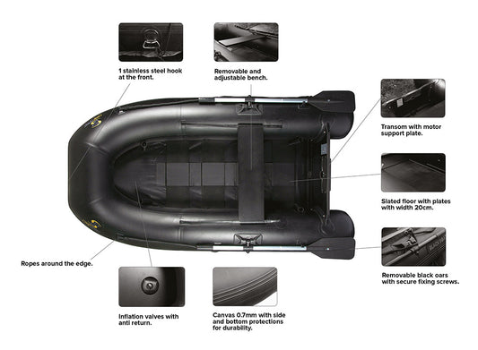 Carp Spirit - Black boat one 180