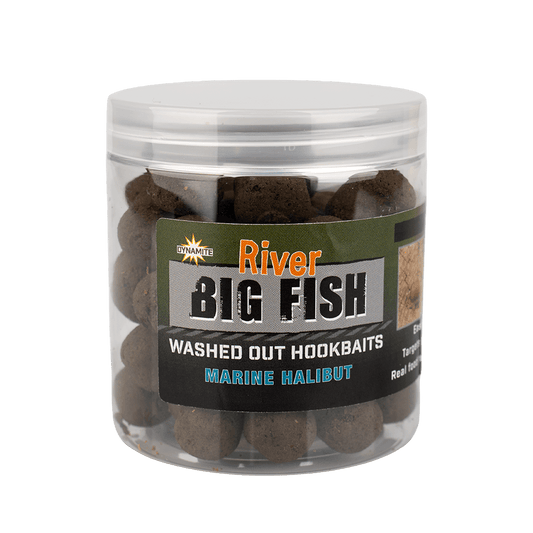 Dynamite - Big Fish River Barbel Washed Out Hookbaits Marine Halibut