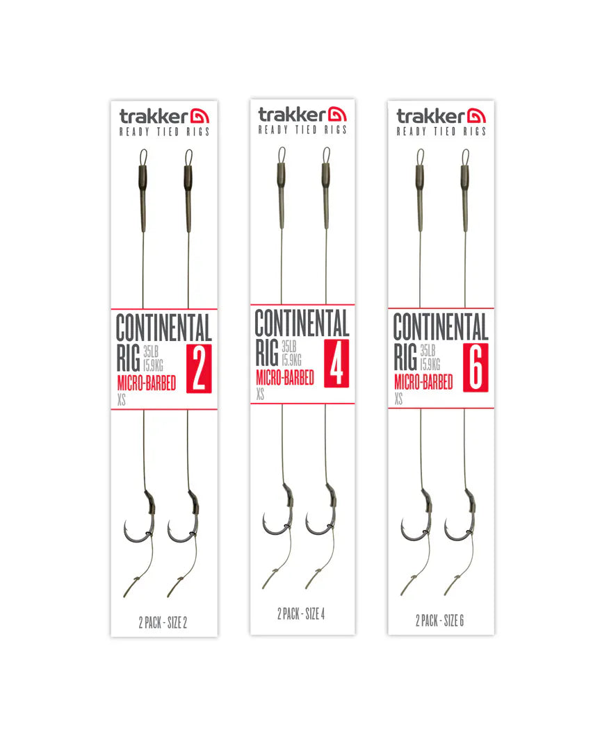 Trakker - Continental Ready-Tied Rigs Micro-Barbed – Derek's Angling