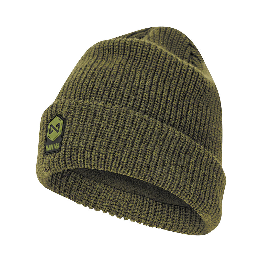 Navitas - Fleece Lined Green Beanie