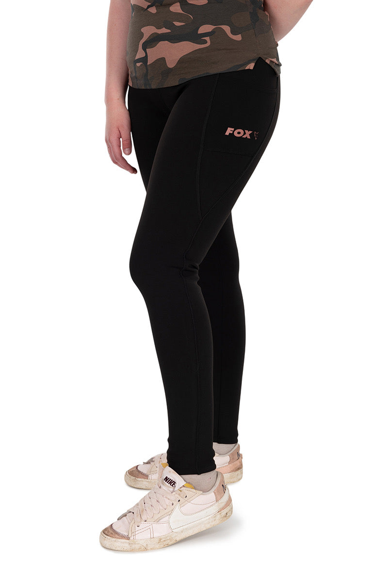 Fox - Women’s Fleece Lined Leggings Black