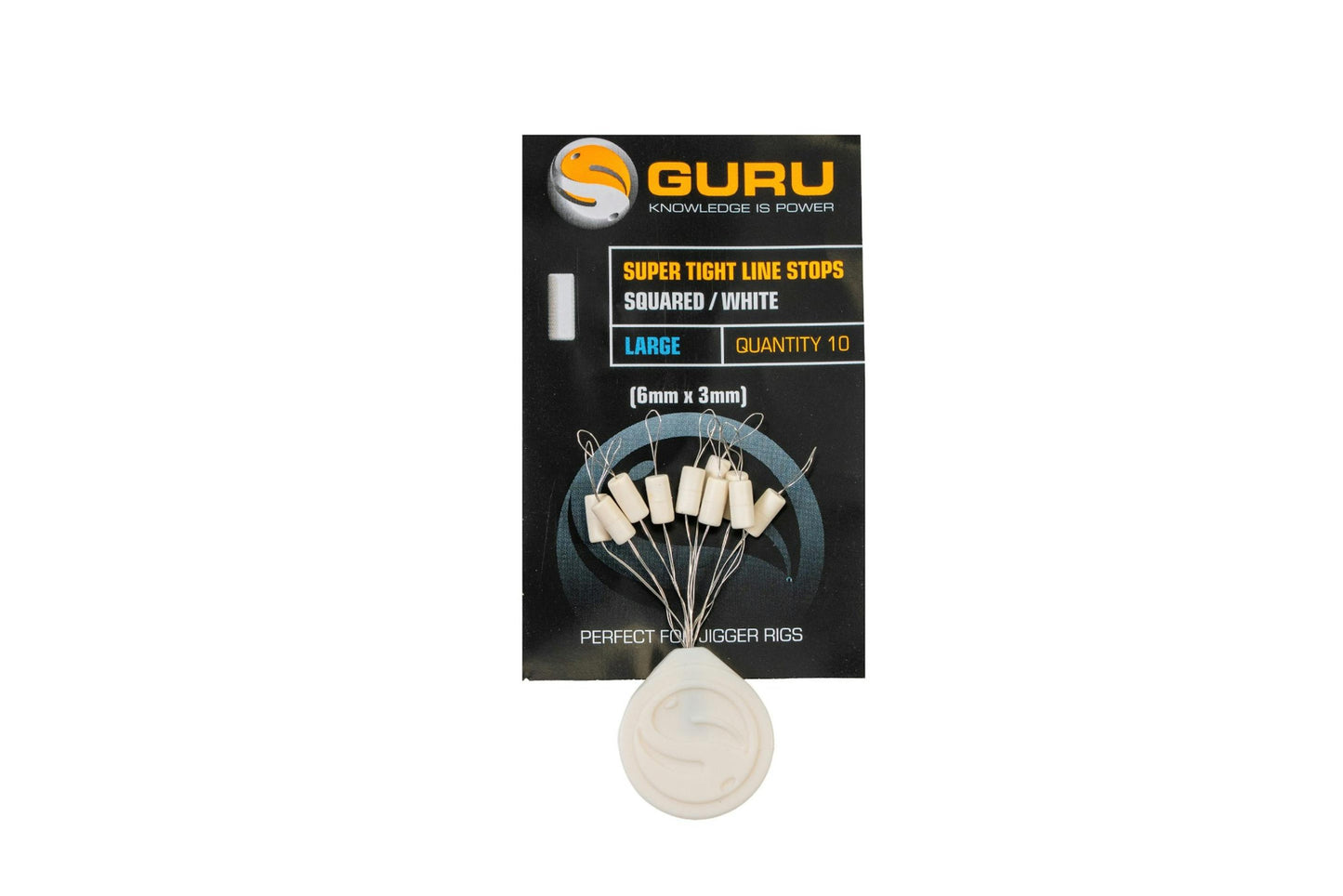 Guru - Super Tight Line Stops Squared White