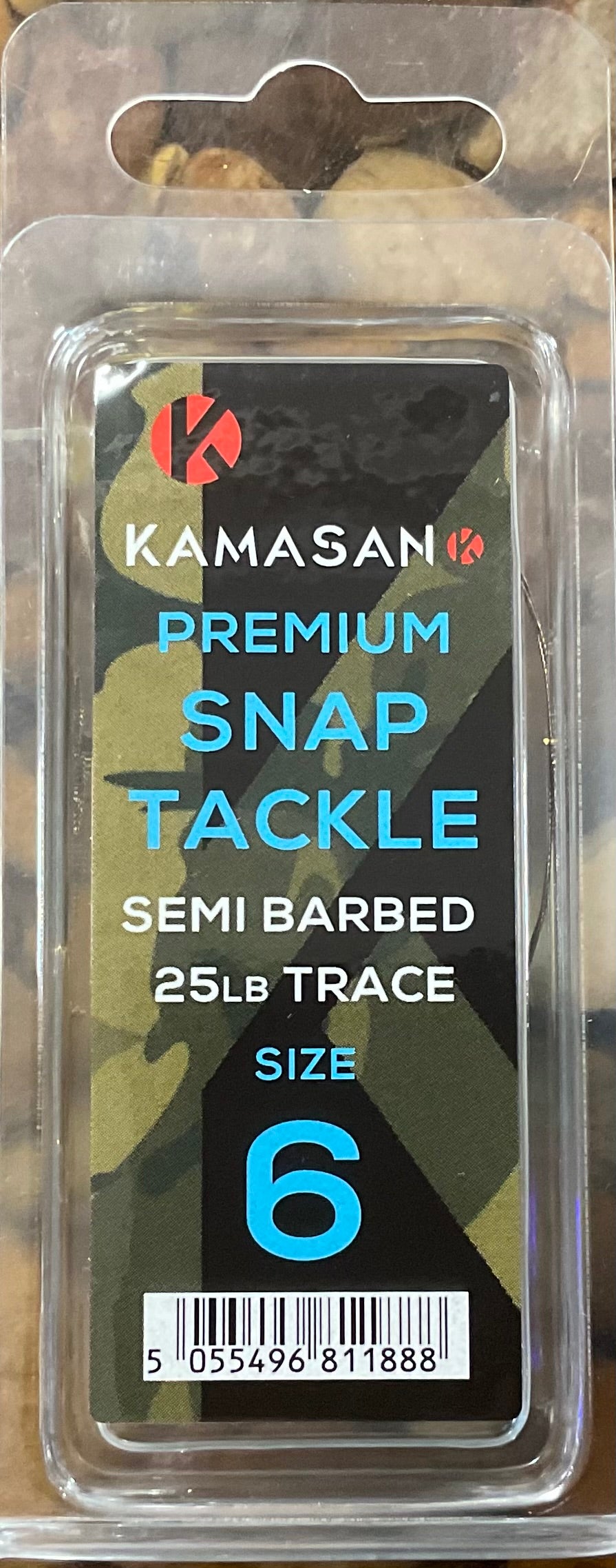 Kamasan - Premium Snap Tackle Semi Barbed 25lb Trace size 6