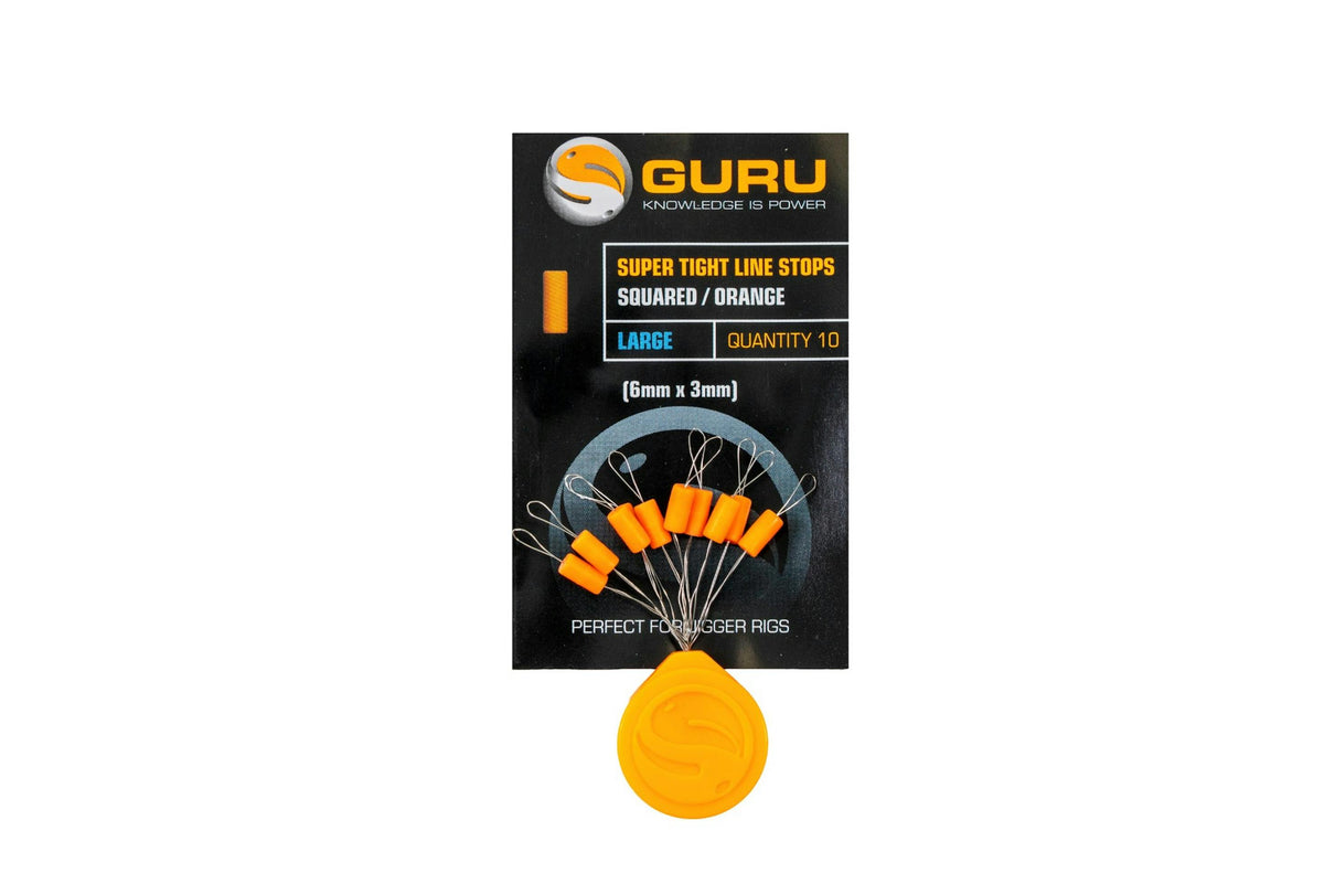 Guru - Super Tight Line Stops Squared Orange