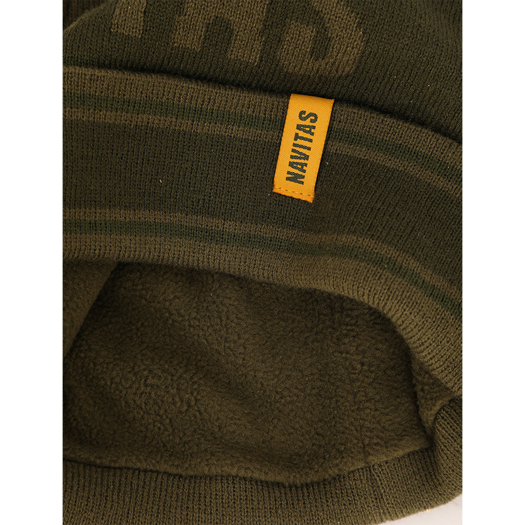 Navitas - Fleeced Lined Green Bobble Hat