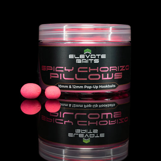 Elevate Baits - Spicy Chorizo Pillows 10mm & 12mm Pop Up Hookbaits